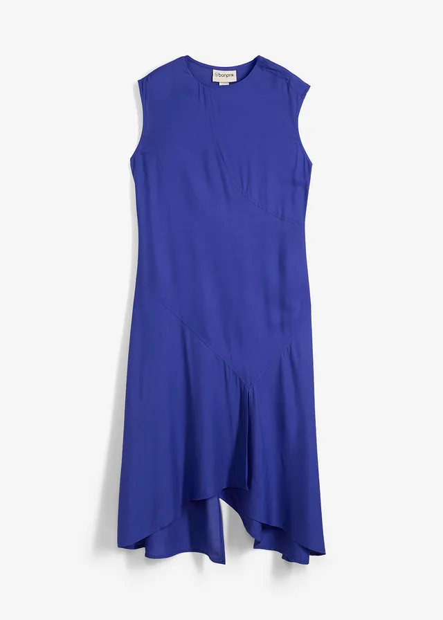 Midi šaty, asymetrické, z jemnej viskózy