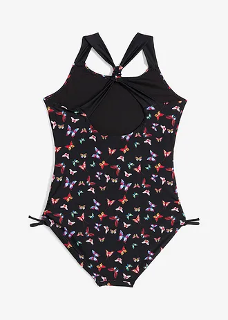 Costum de baie • negru cu imprimeu • magazin bonprix