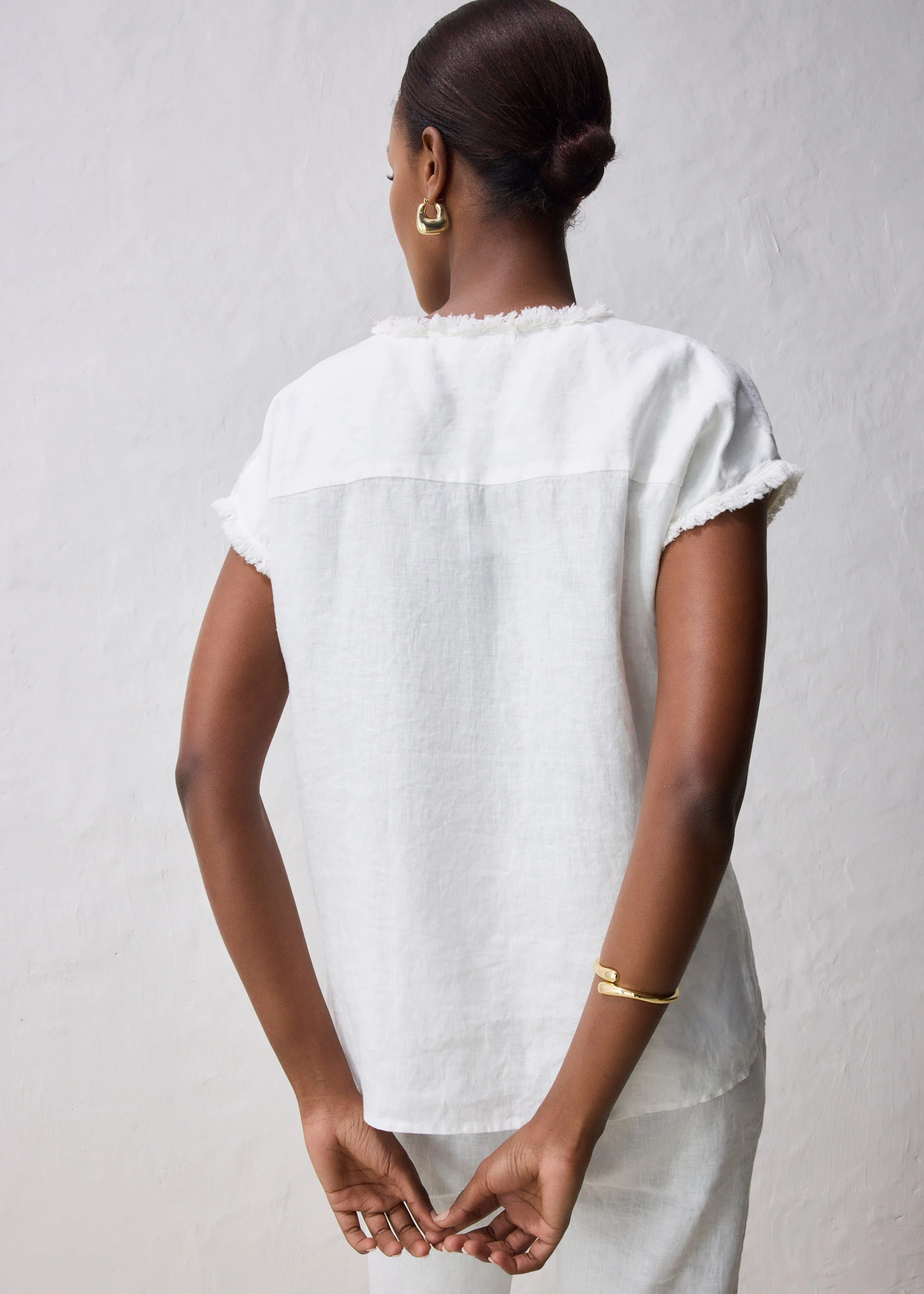 Chemisier 100% lin • écru • Boutique bonprix