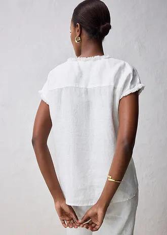 Chemisier 100% lin • écru • Boutique bonprix