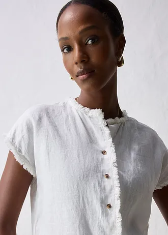 Tuniková halenka z čistého lnu • přírodní bílá • bonprix obchod
