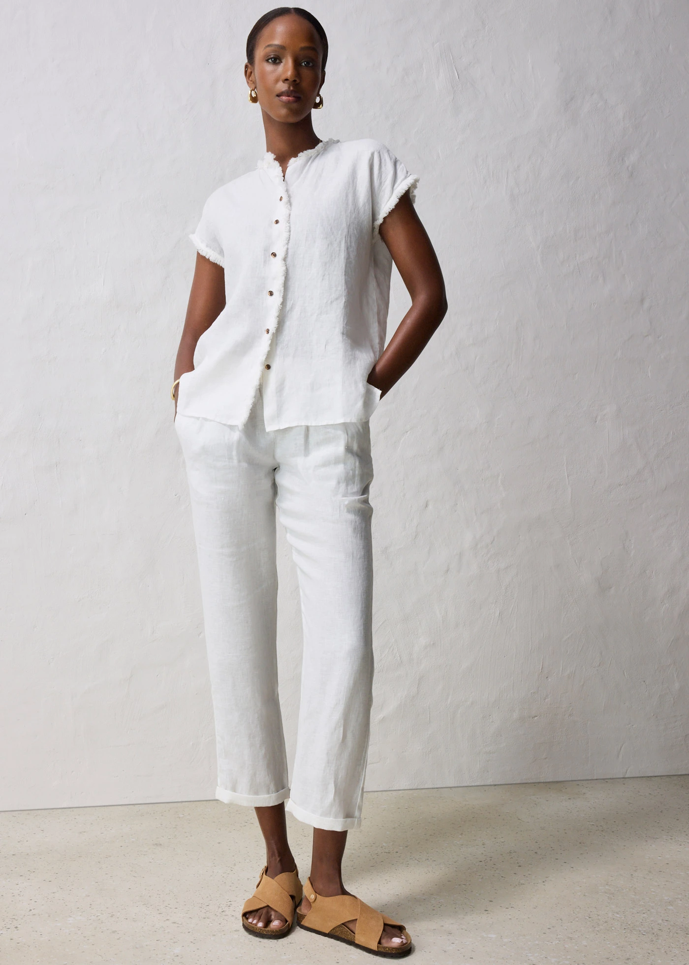 Tuniková halenka z čistého lnu • přírodní bílá • bonprix obchod