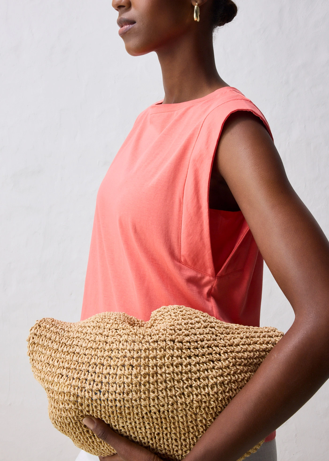 Tričko s podílem hedvábí • světle lososová • bonprix obchod