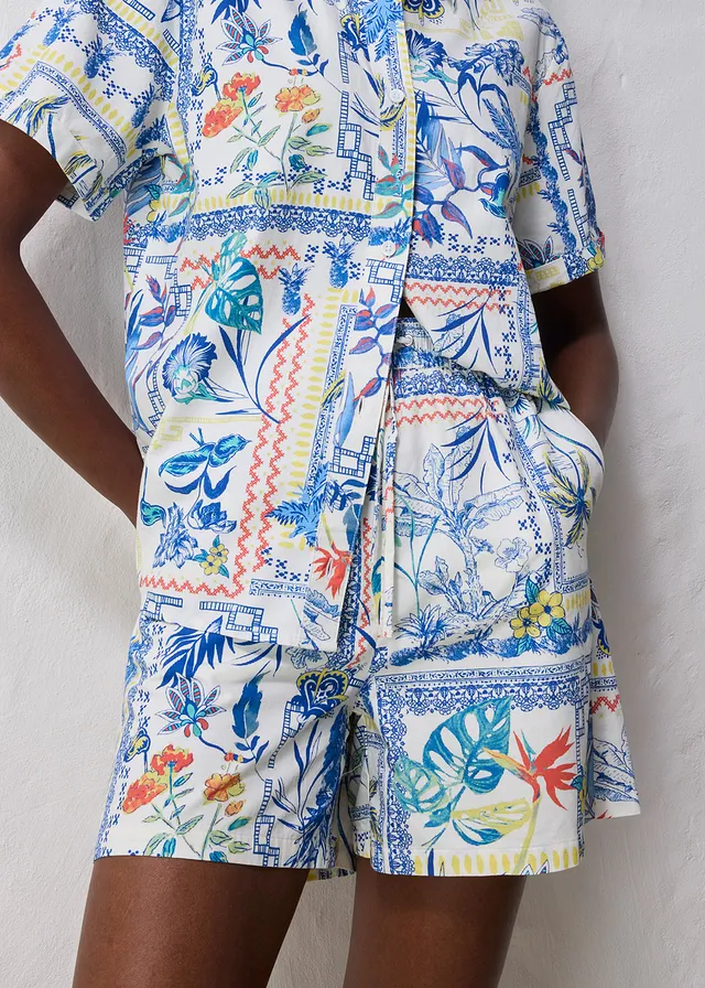 Short met zijde • arctisch blauw met print • product-page.page-title-suffix