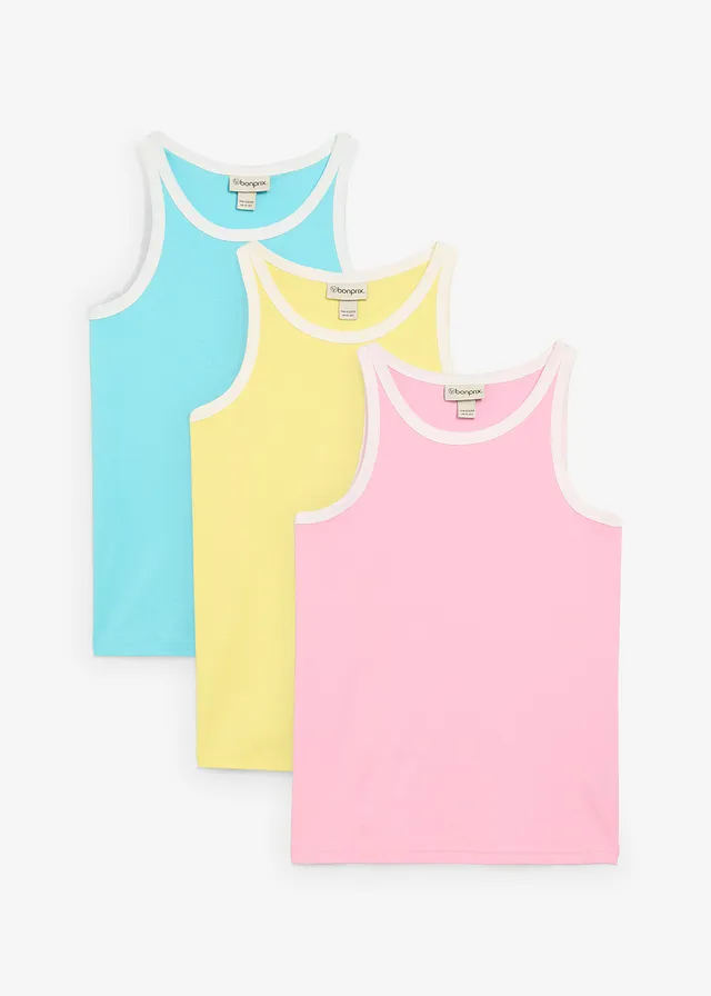 Top s bio bavlnou (3 ks v balení)