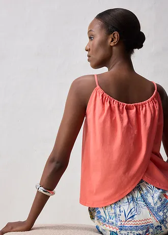 Top se špagetovými ramínky • světle lososová • bonprix obchod