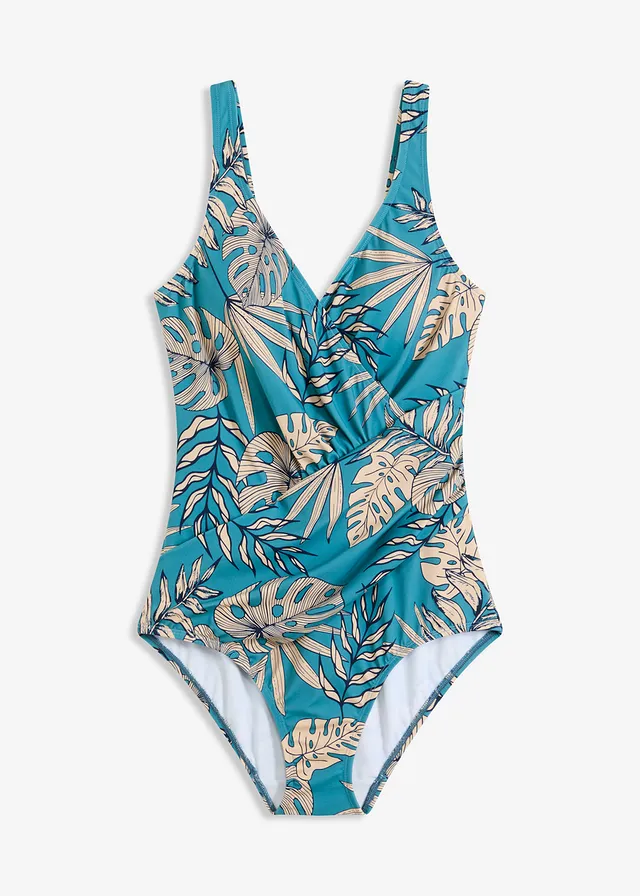 Costum baie efect shape mediu, mărime lungă, poliamidă reciclată