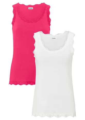 Top van zachte viscose-mix ( set van 2)