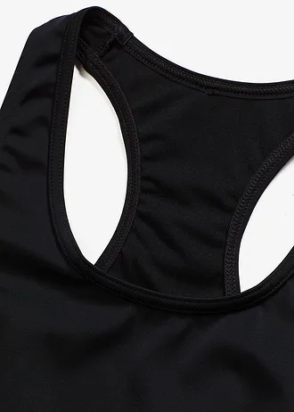 Tankini felsőrész, gyorsan szárad • fekete • bonprix áruház