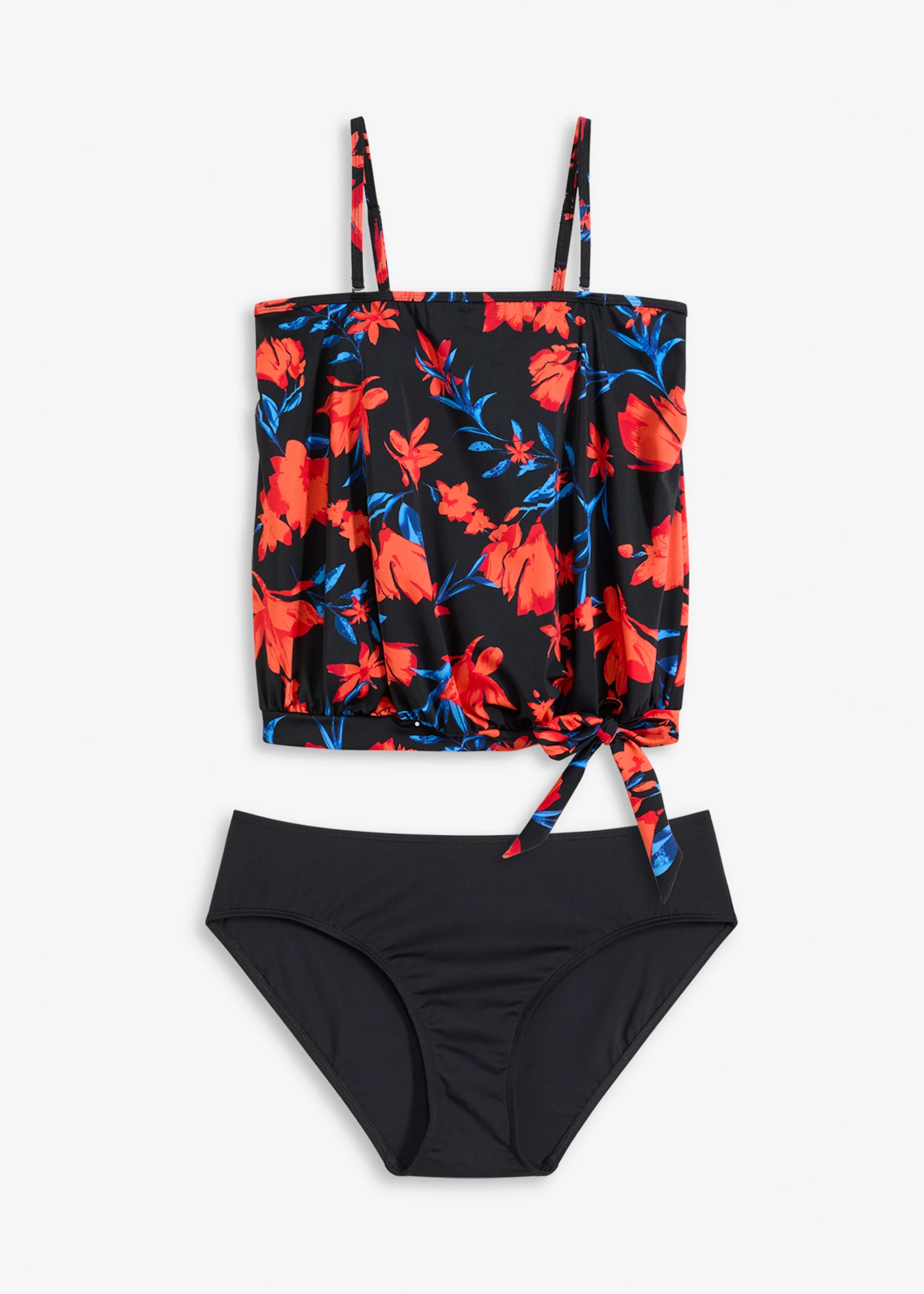 Tankini (ens. 2 pces) • noir/rouge/bleu imprimé • Boutique bonprix