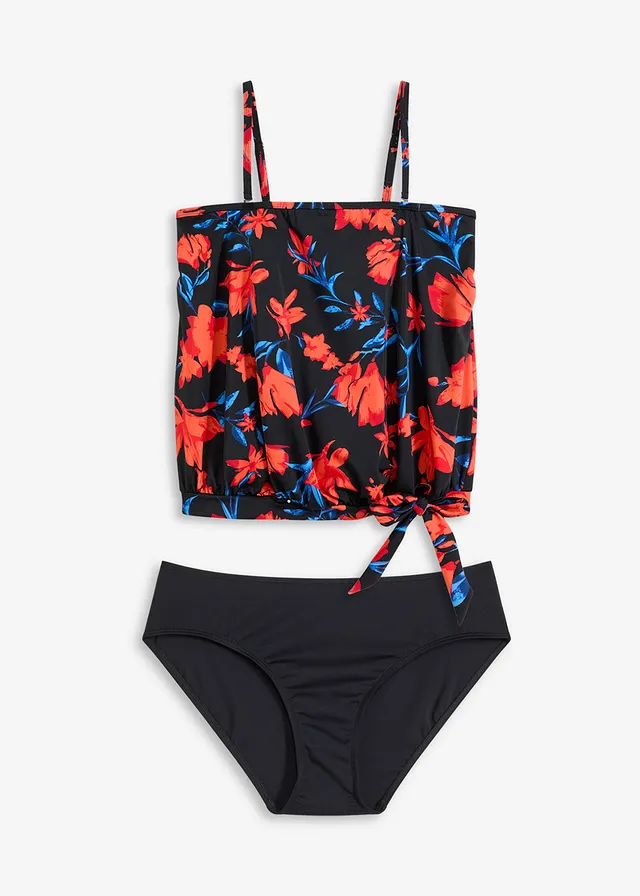 Tankini (ens. 2 pces), Couleur: noir/rouge/bleu imprimé
