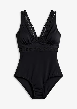 Maillot 1 pièce à empiècements découpés au laser