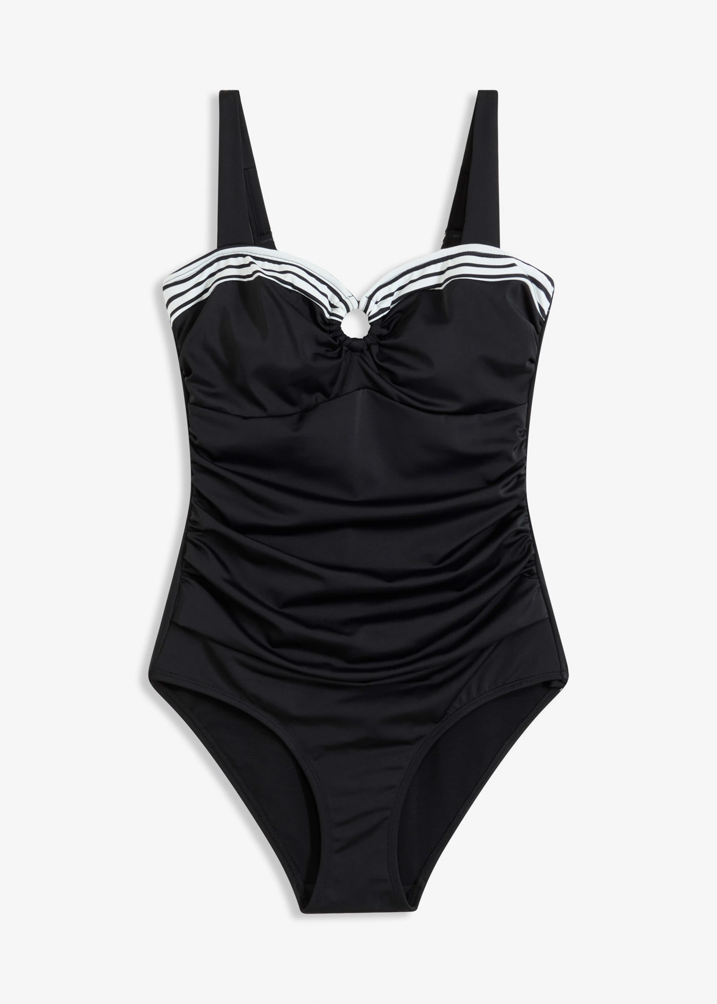 Licht corrigerend badpak • zwart/wit • bonprix online shop