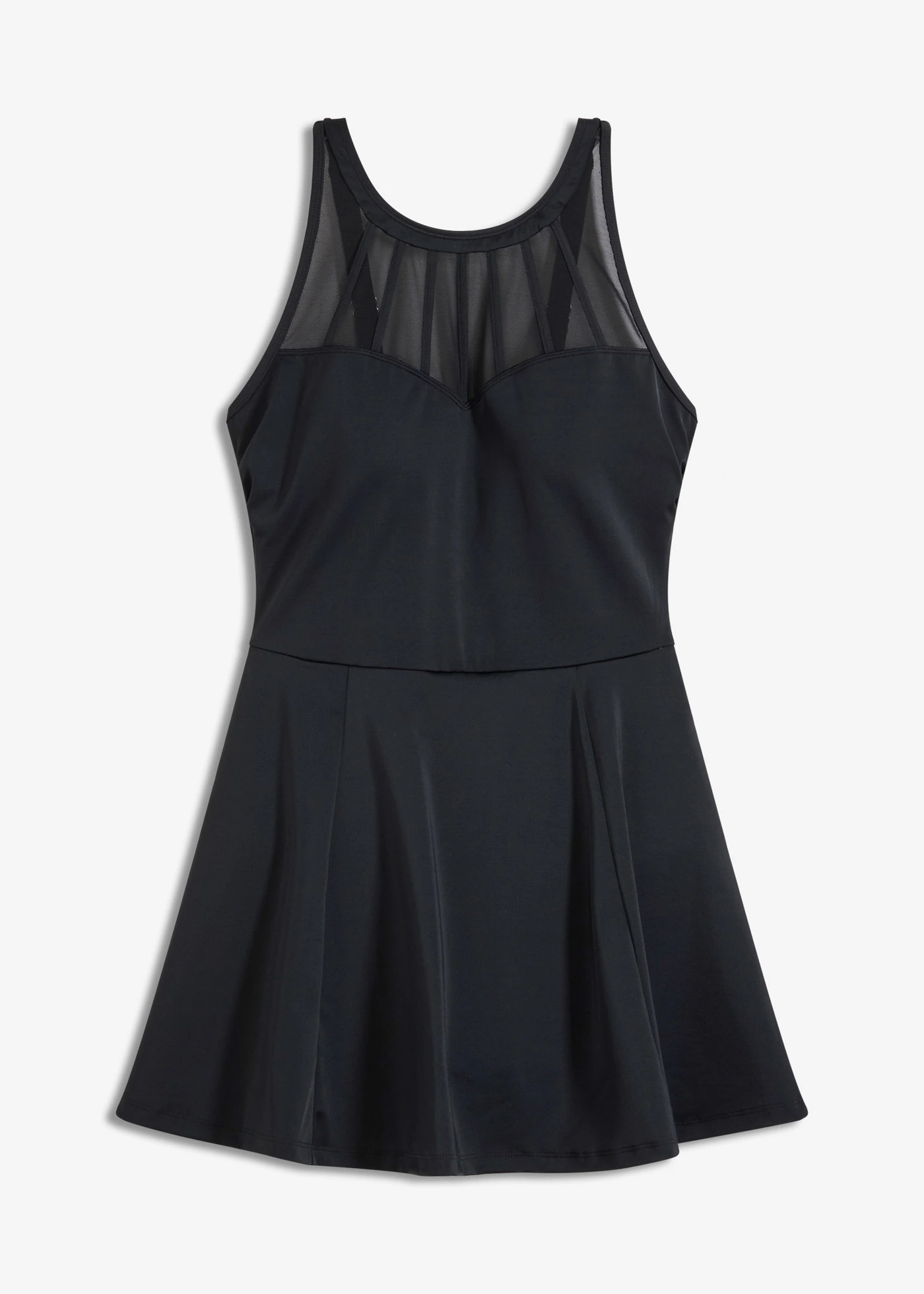 Robe de bain sculptante avec mesh transparent, maintien modéré • noir • Boutique bonprix