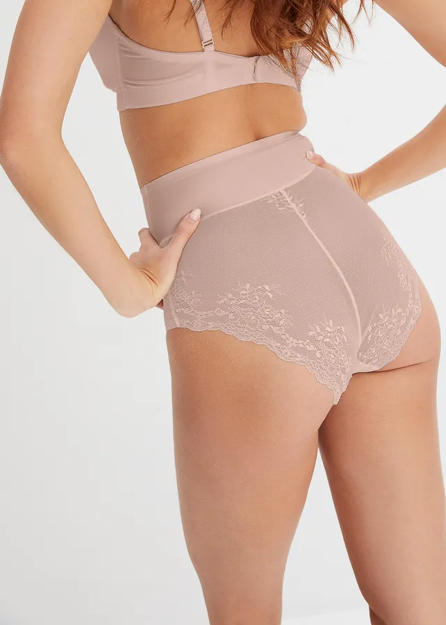 Lot de 2 culottes sculptantes lasercut, maintien modéré, Couleur: 2x beige mat