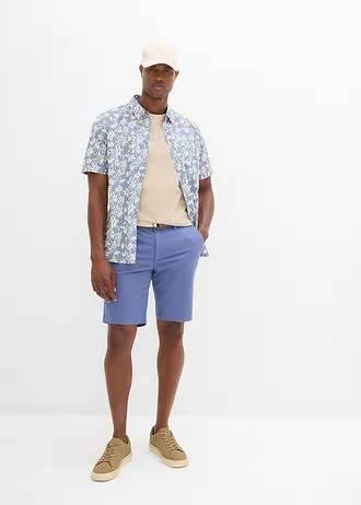 Bermuda extensible avec ceinture, Regular • bleu jean • Boutique bonprix