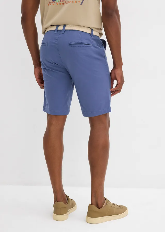 Bermuda extensible avec ceinture, regular, Couleur: bleu jean