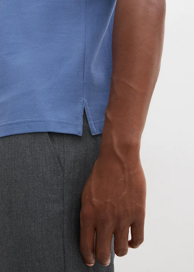 Polo en maille piquée, 100% coton • bleu jean • product-page.page-title-suffix