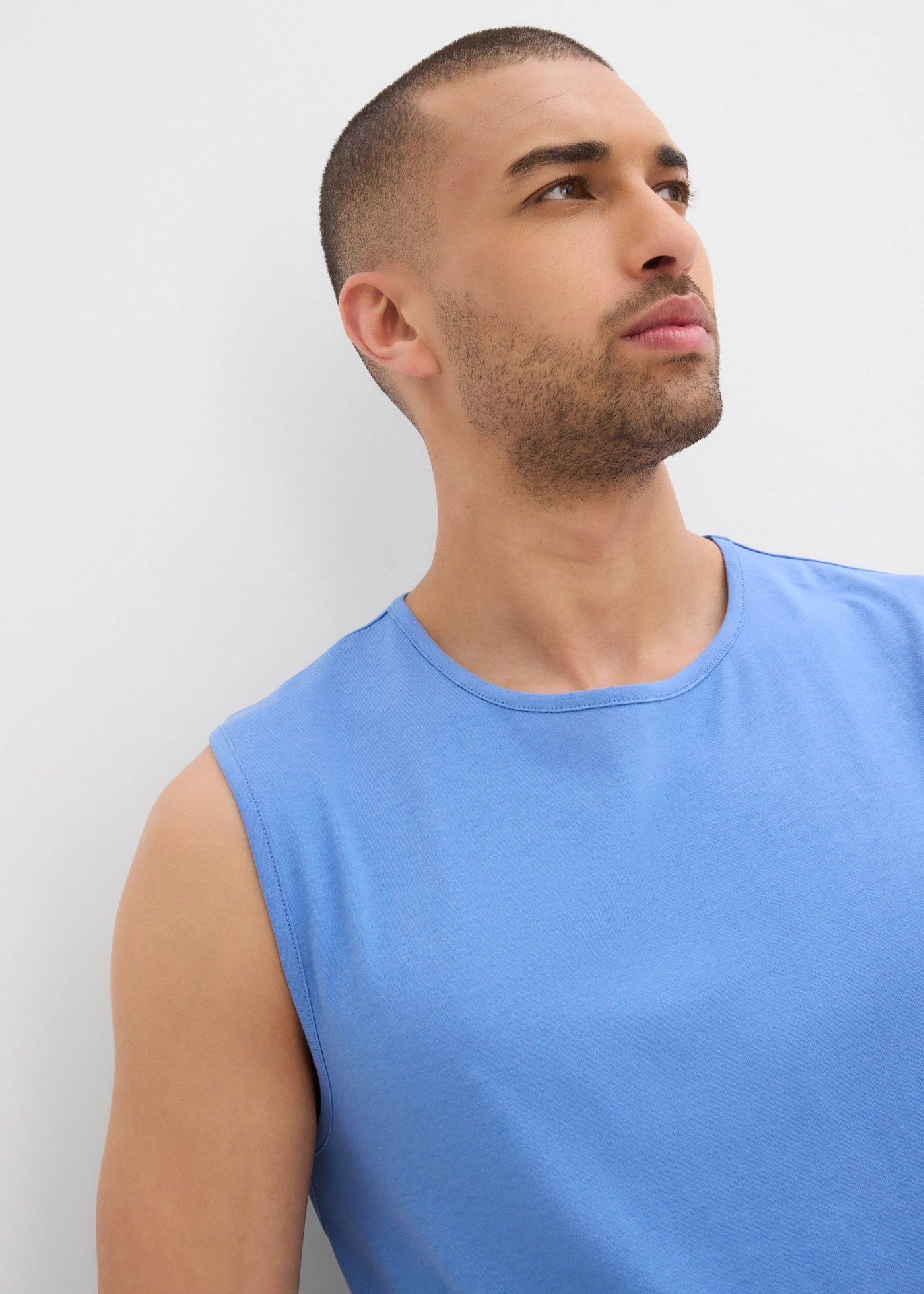 Muscle shirt (set van 3) • hemelblauw+donkerblauw+rookblauw • bonprix online shop