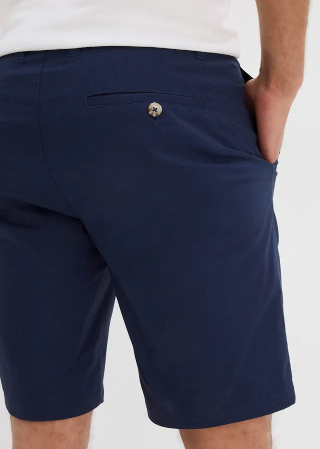 Stretch chino bermuda, regular fit (set van 2) • donkerblauw+zwart • product-page.page-title-suffix