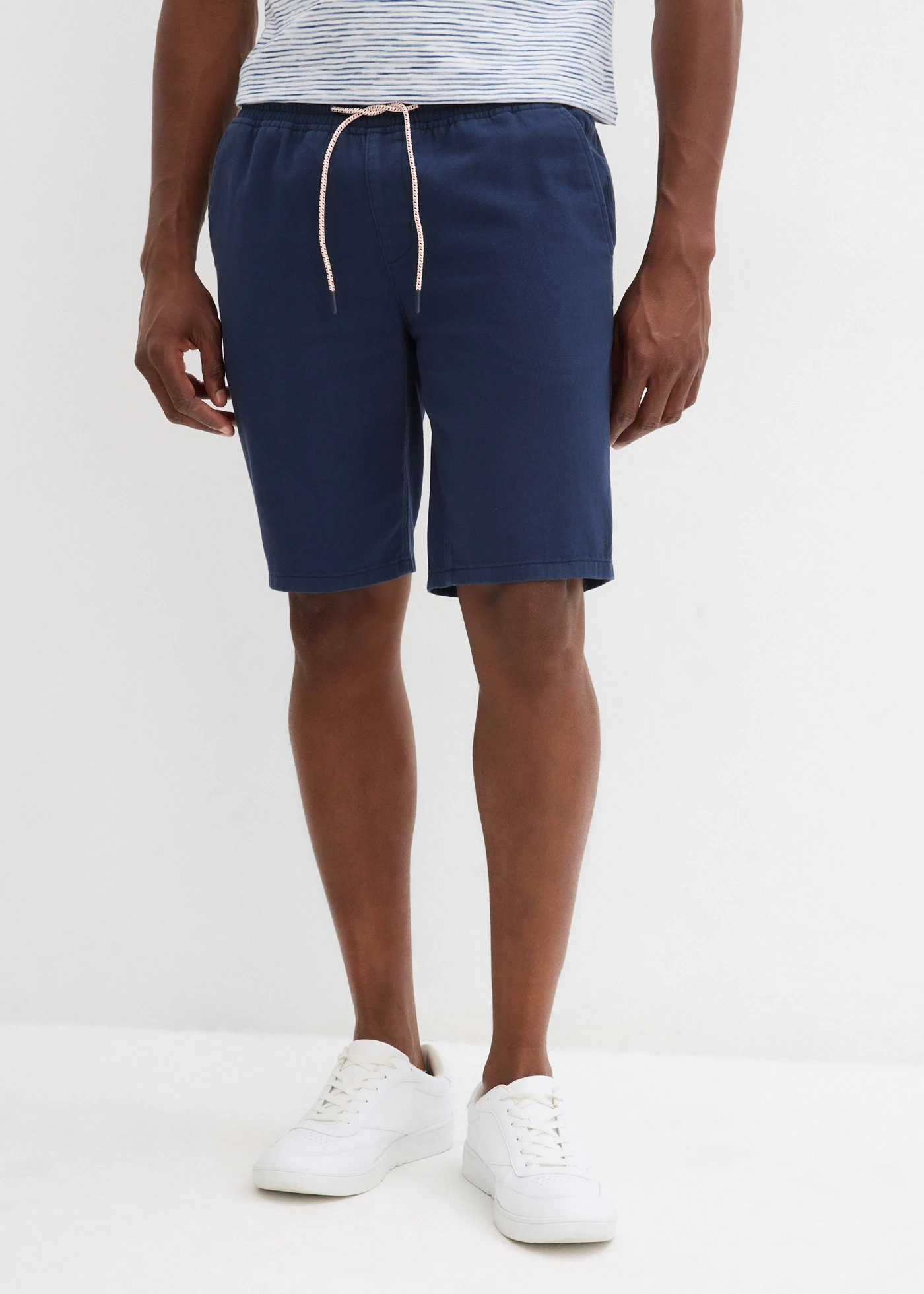 Bermudy bez zapínání, z čisté bavlny, Regular Fit • tmavě modrá • bonprix obchod