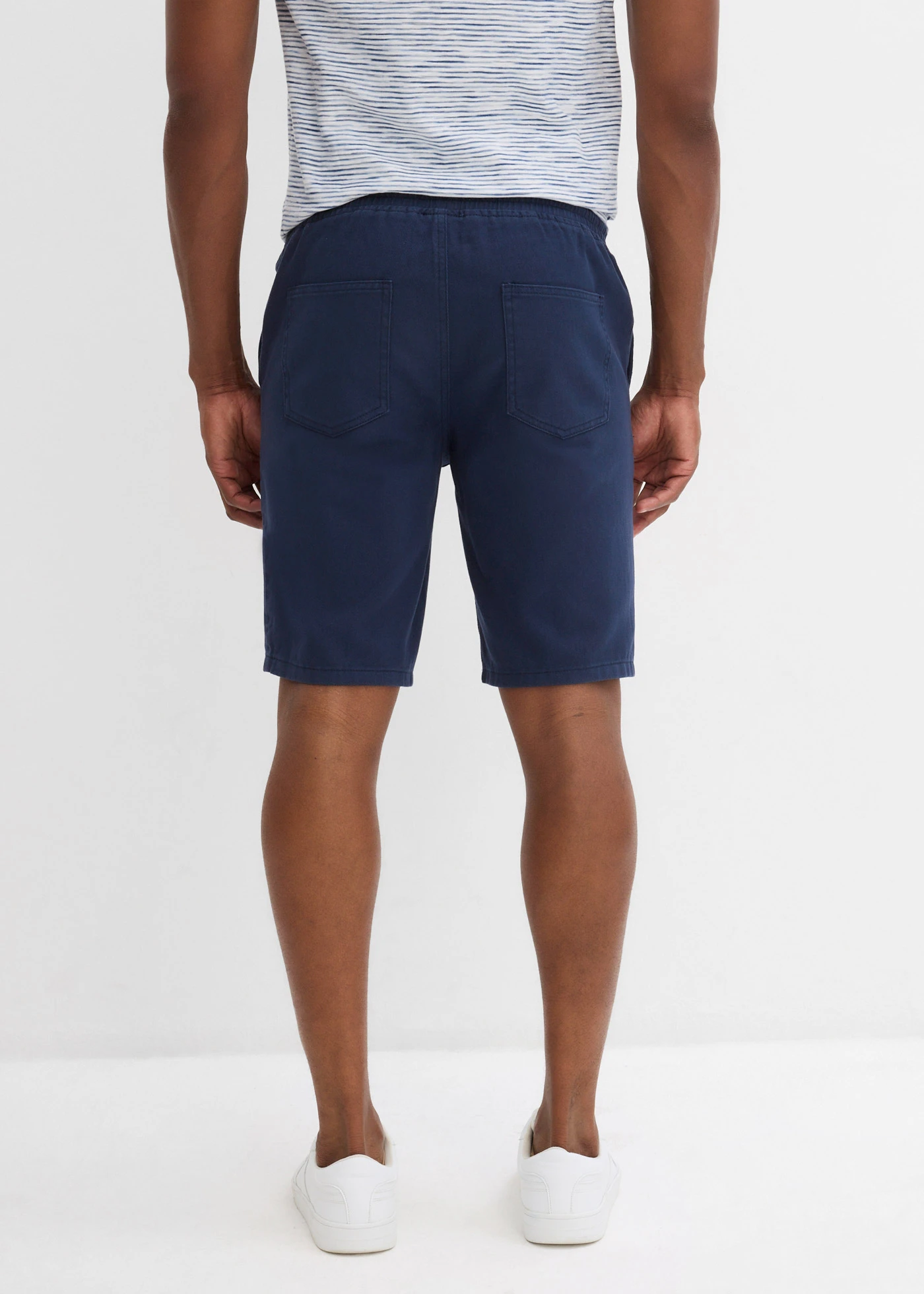Bermudy bez zapínání, z čisté bavlny, Regular Fit • tmavě modrá • bonprix obchod