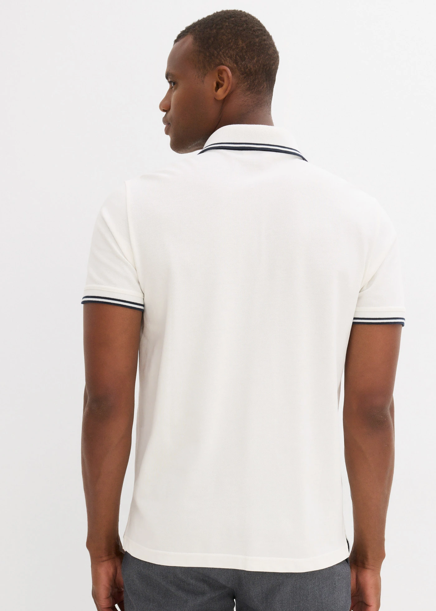 Piqué poloshirt van katoen • wolwit • bonprix online shop