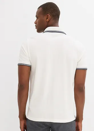Piqué poloshirt van katoen • wolwit • bonprix online shop