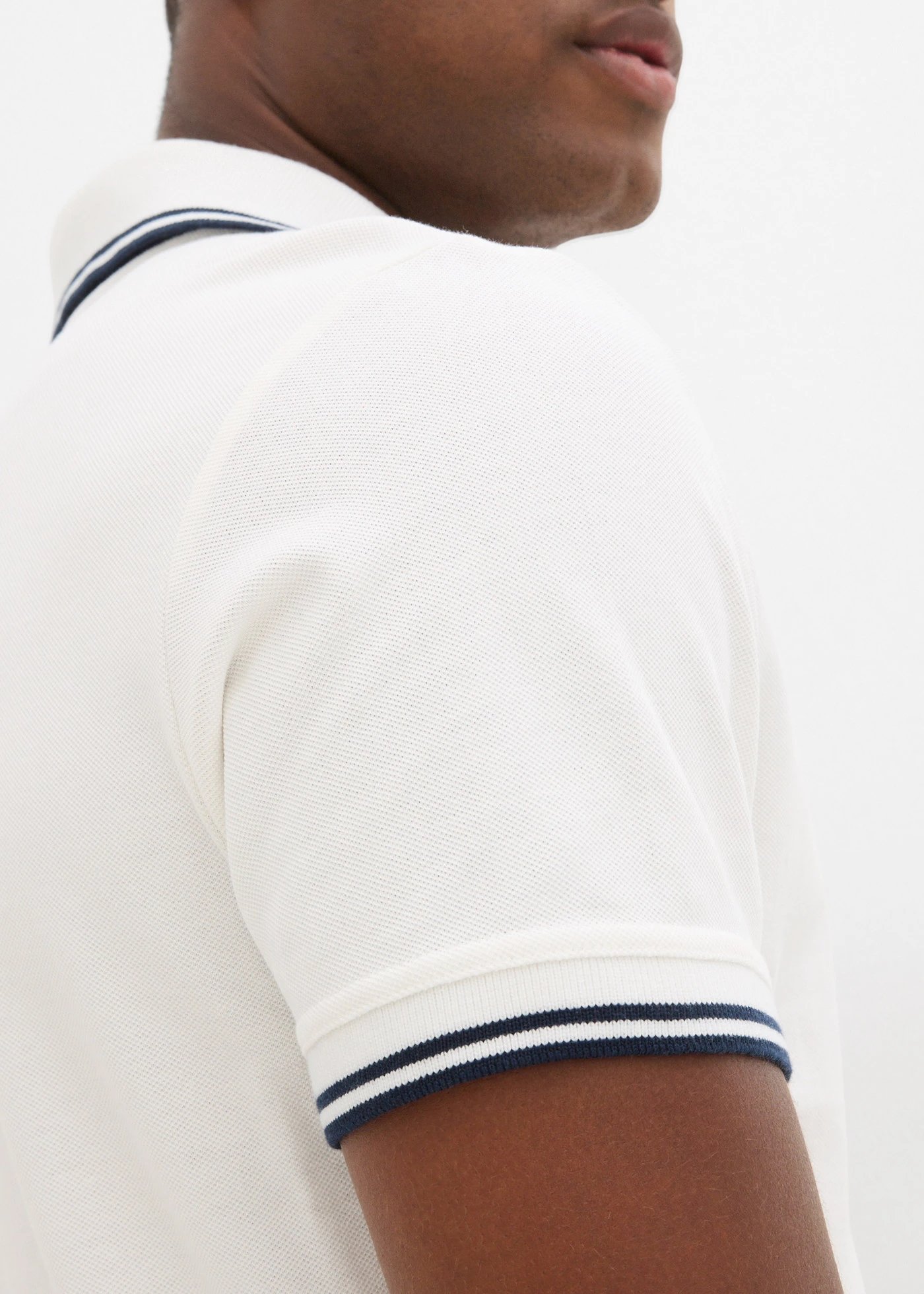 Piqué poloshirt van katoen • wolwit • bonprix online shop