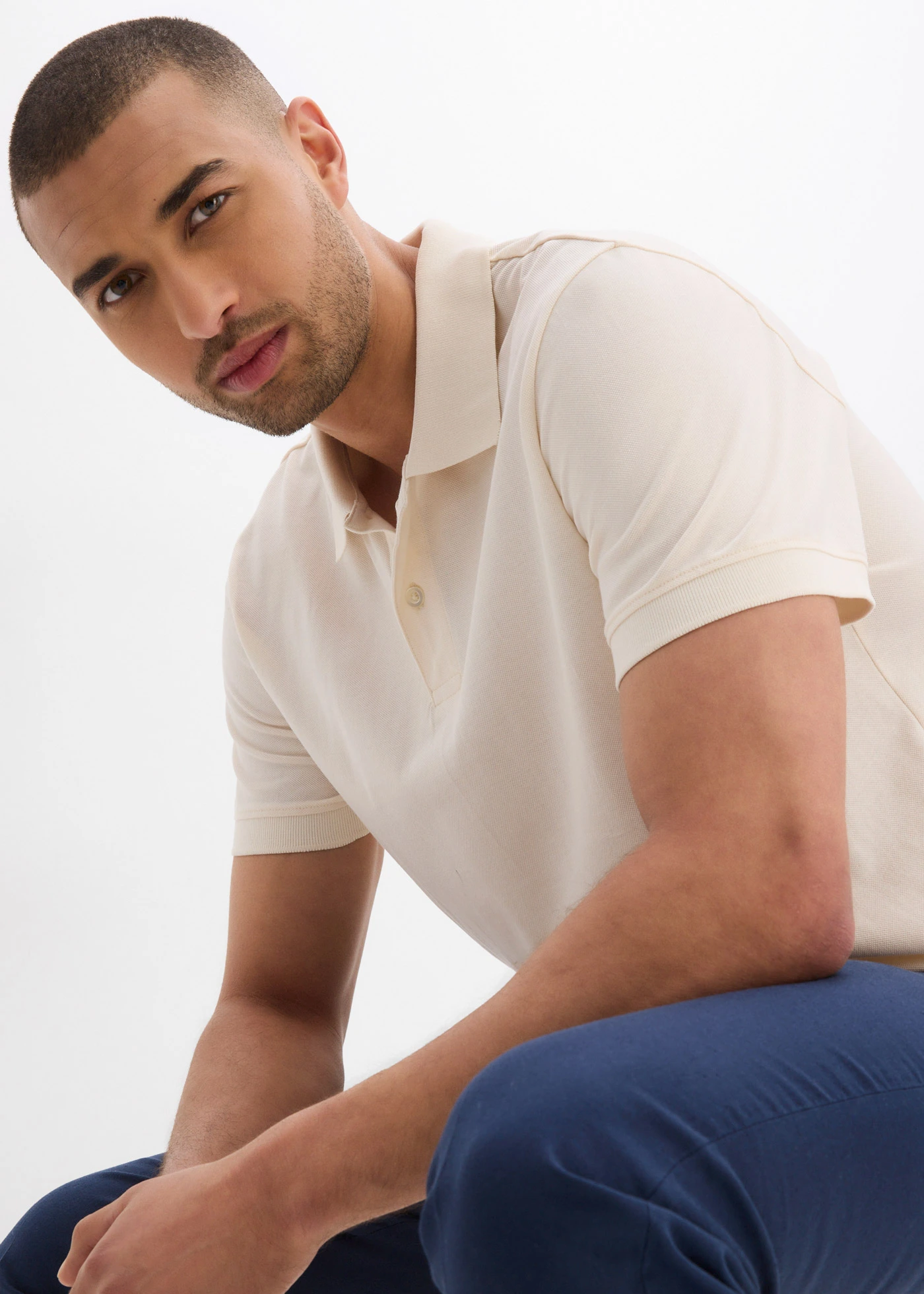 Pólo tričko z piké z čisté organické bavlny • béžová • bonprix obchod