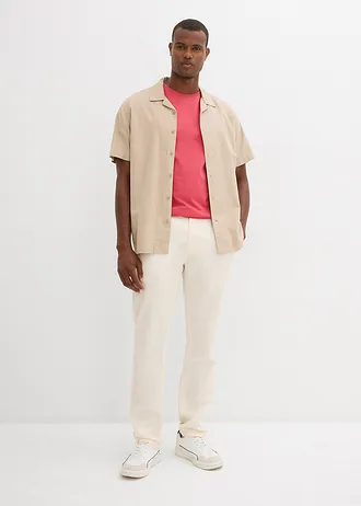 T-shirt (set van 5), Kleur: lichtrood+lichtblauw+lichtsand+pepergroen+donkerblauw