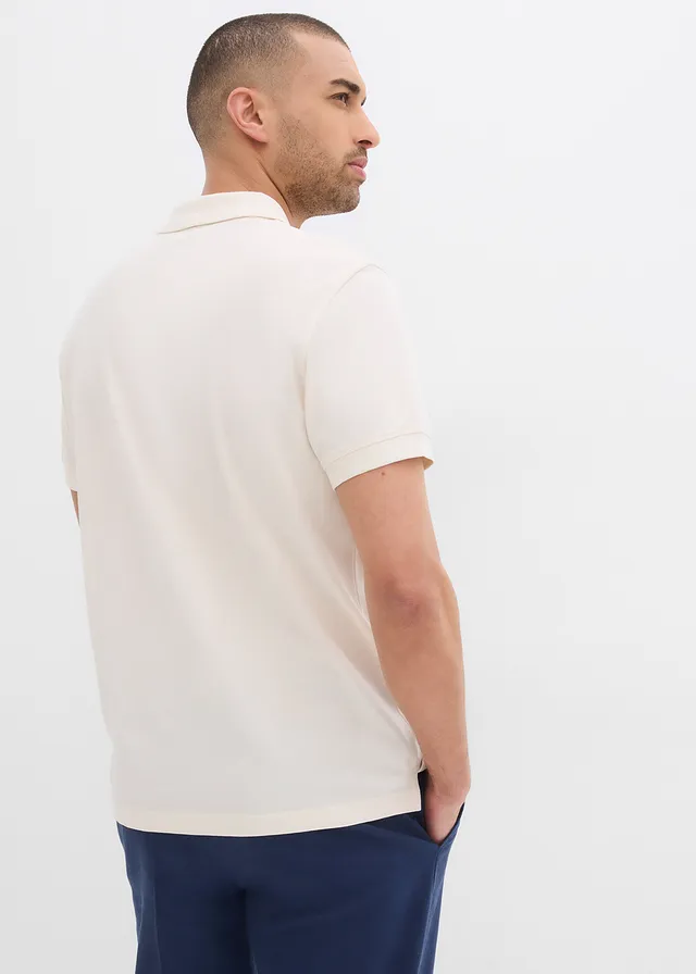 Piqué poloshirt van biologisch katoen • natuurbeige • product-page.page-title-suffix