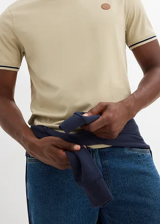 Tričko z čisté organické bavlny • kouřová khaki • bonprix obchod