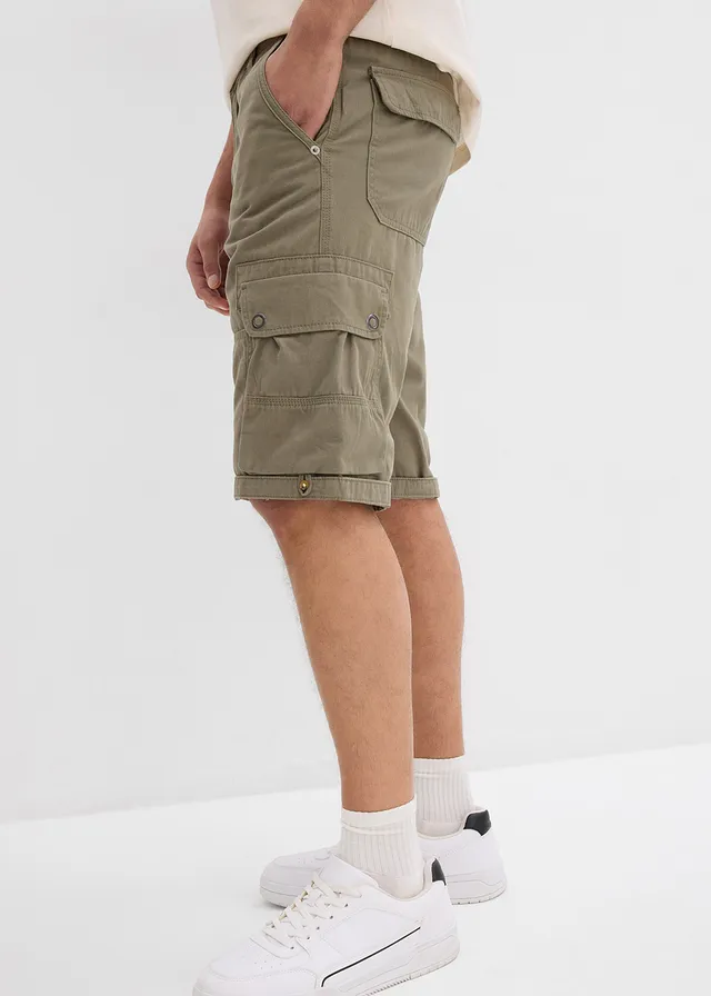 Cargo bermuda van katoen, regular fit • rookkaki • product-page.page-title-suffix