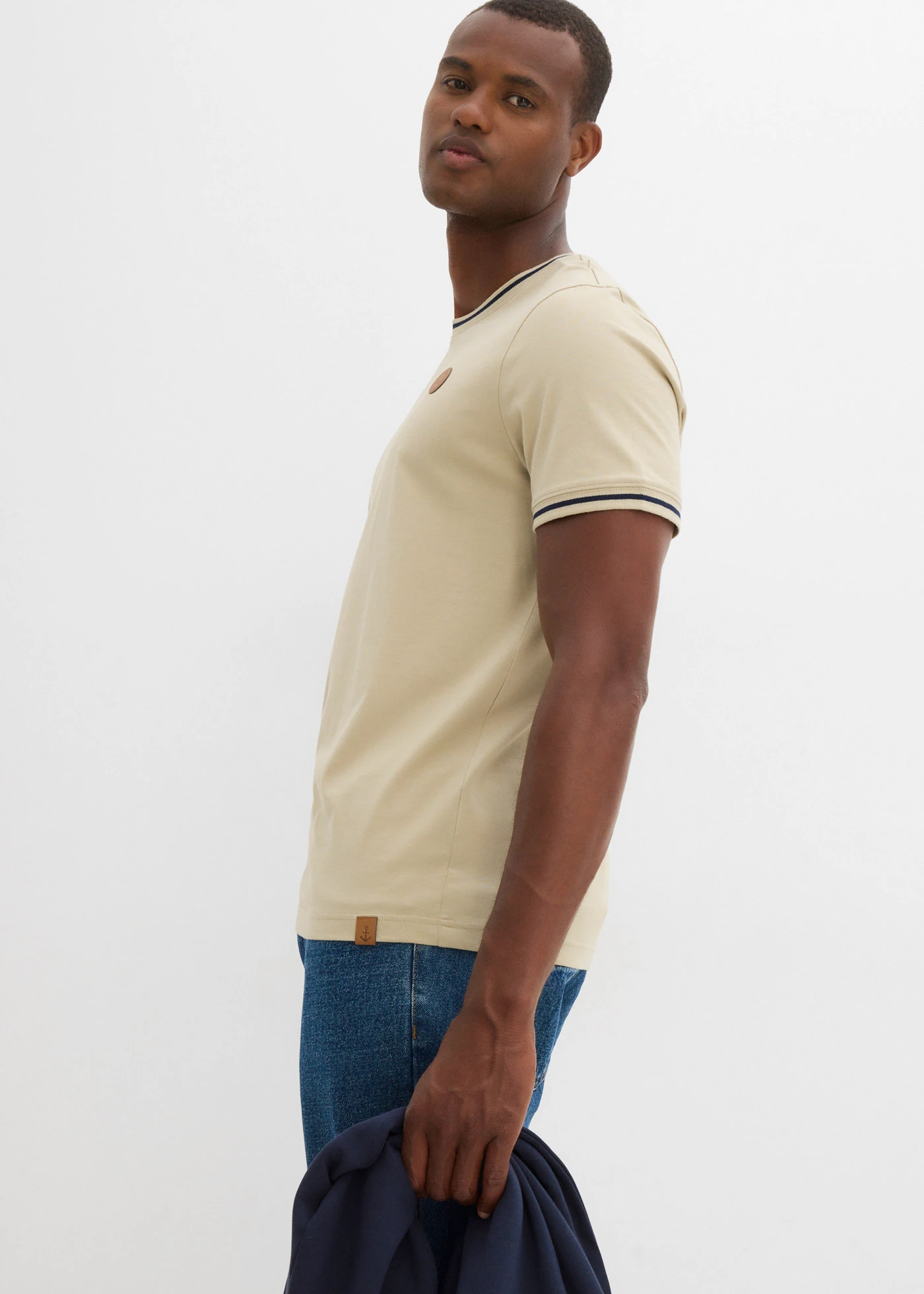 Tričko z čisté organické bavlny • kouřová khaki • bonprix obchod