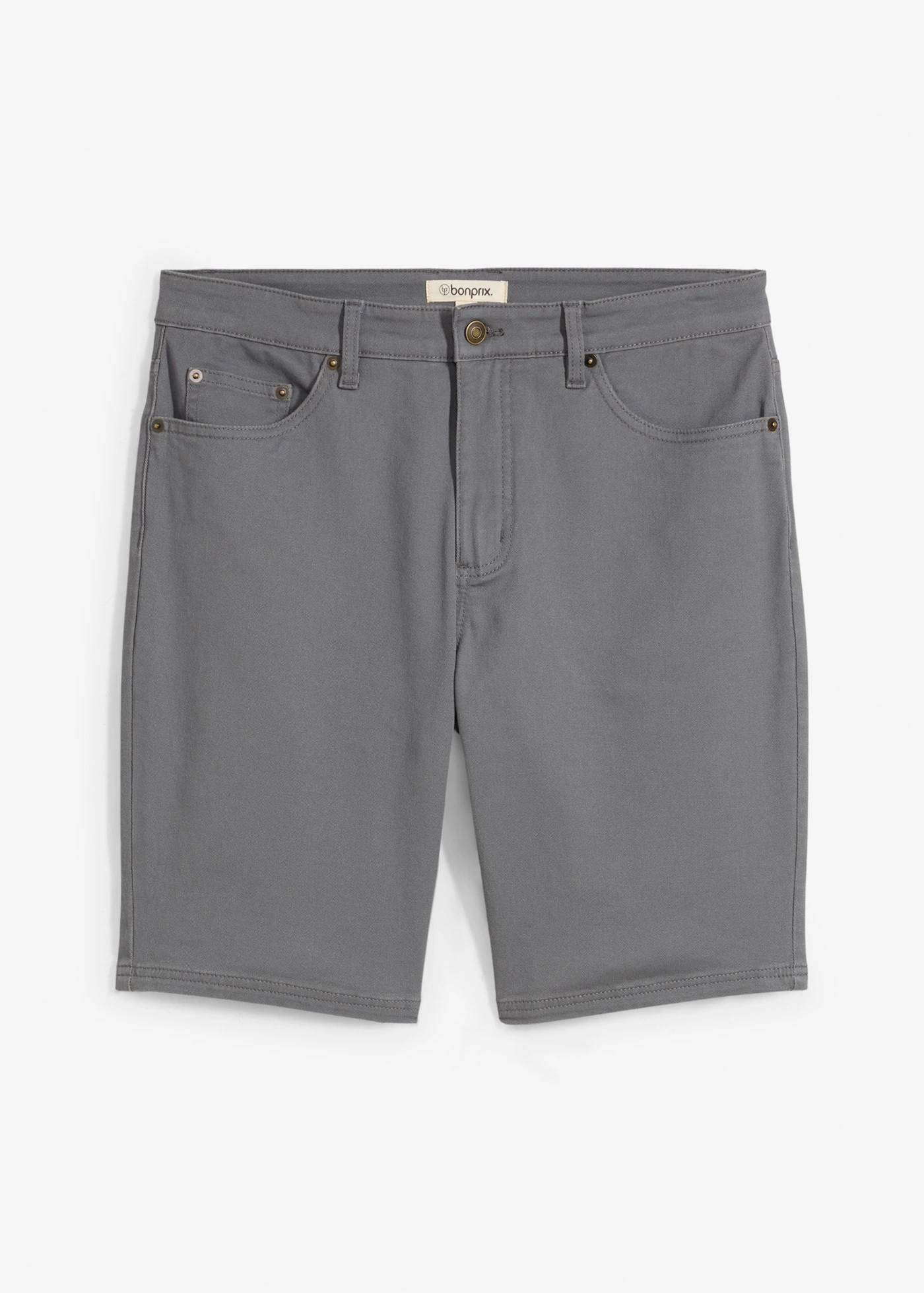 Bermudy ze stretchem, classic fit • dymny szary • sklep bonprix