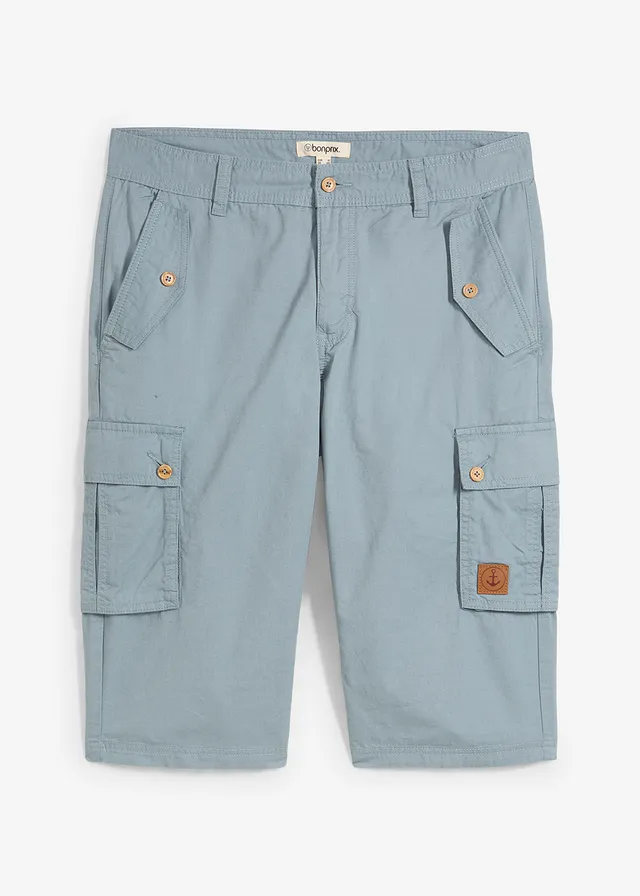 Bermuda cargo 100% coton, regular
