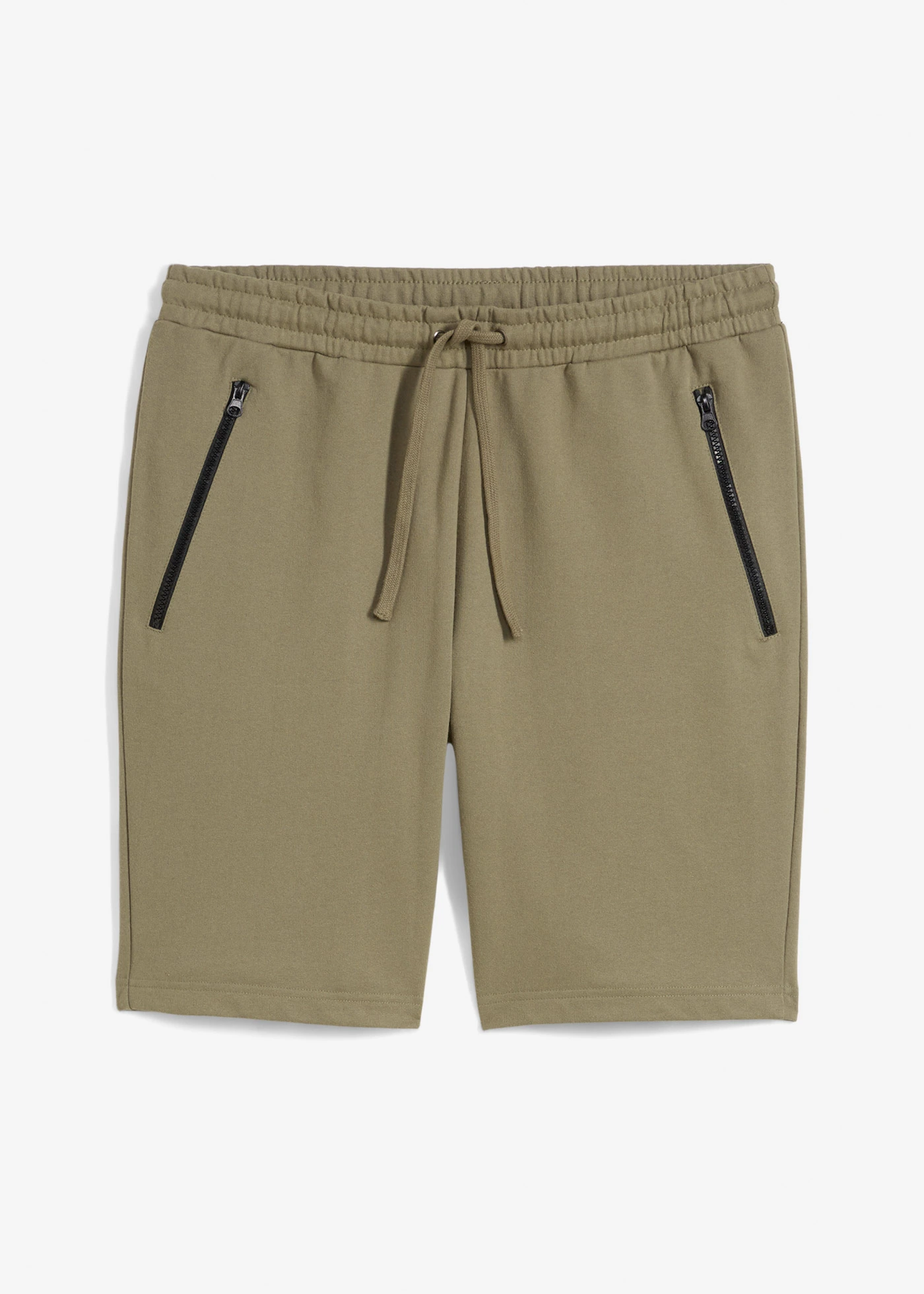 Bermuda sweat avec poches latérales zippées • olive • Boutique bonprix