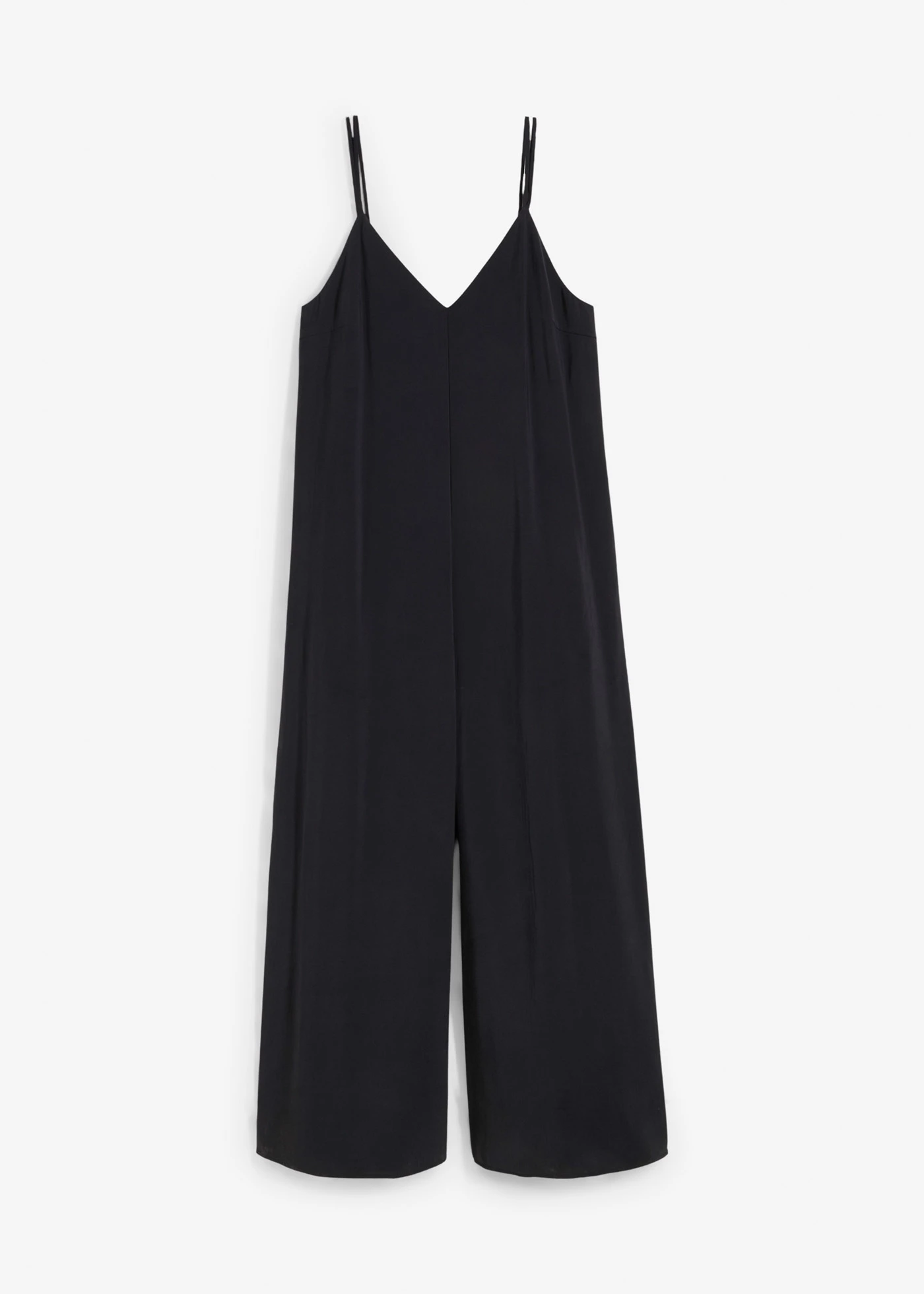 Jumpsuit in een viscosemix met verstelbare bandjes • zwart • product-page.page-title-suffix