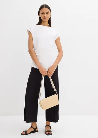 Asymmetrische top van comfortabele scuba, Kleur: wit