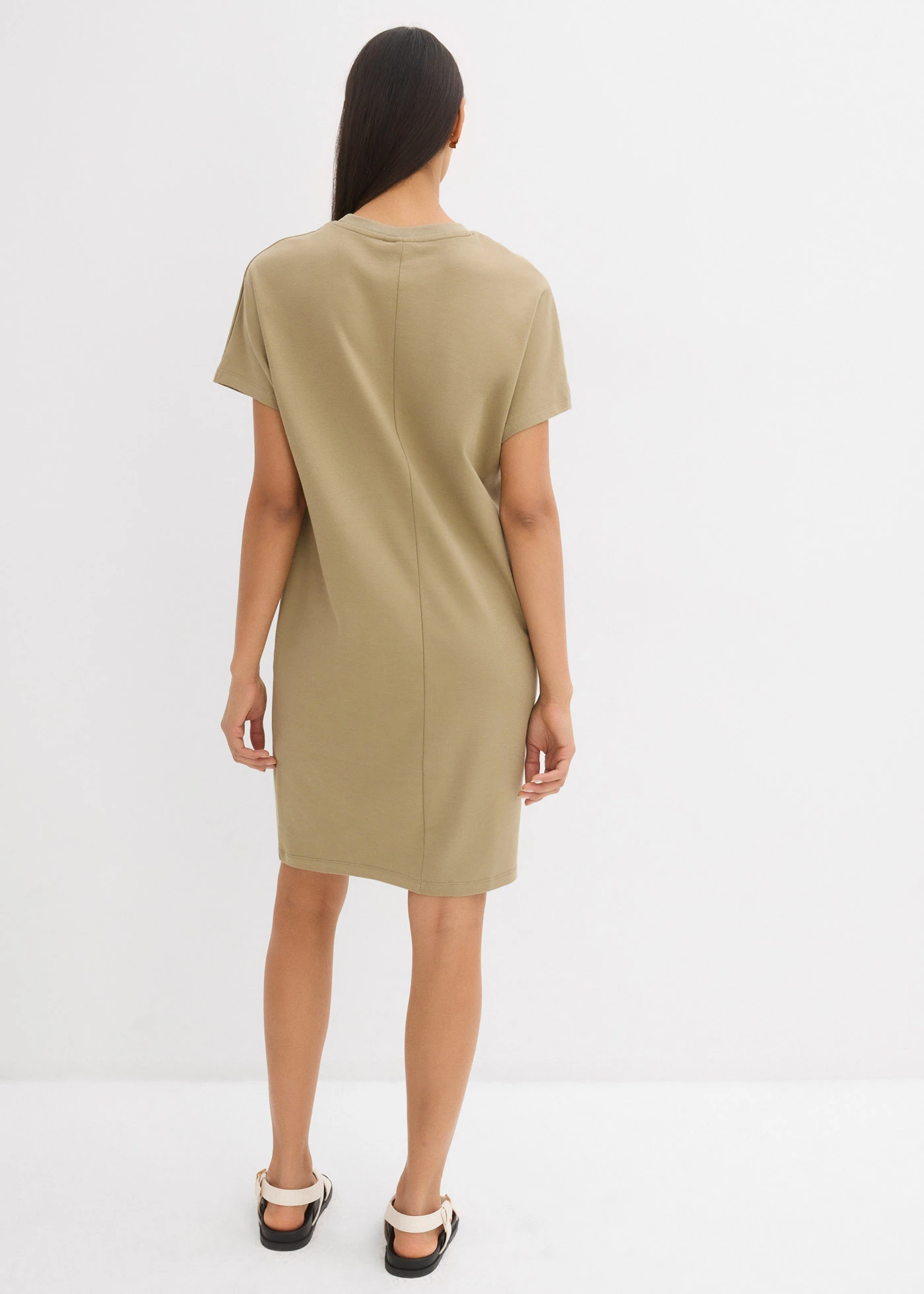 Úpletové šaty z čisté organické bavlny • nová khaki • bonprix obchod
