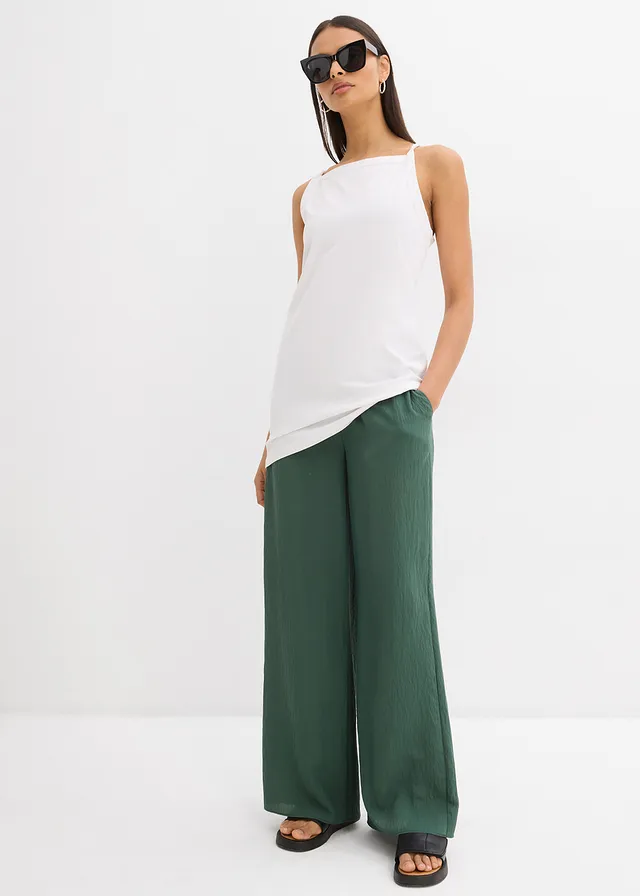 Top long en coton extensible • blanc • product-page.page-title-suffix