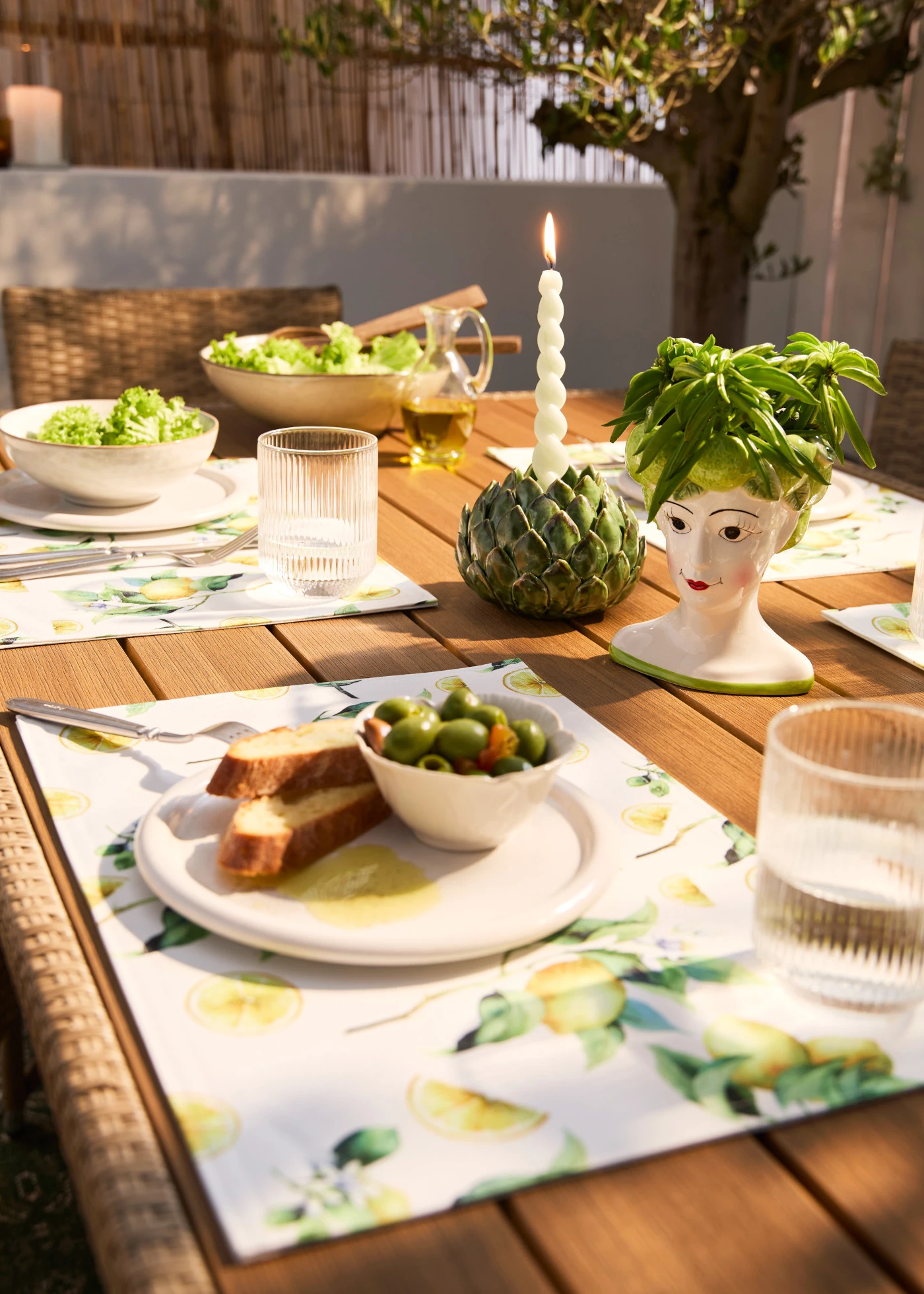 Theelichthouder in artisjok design • groen • bonprix online shop