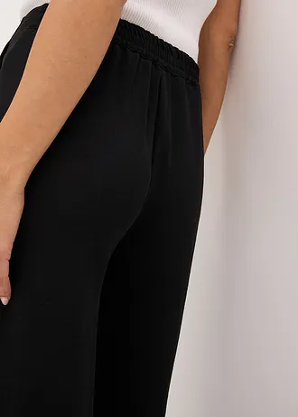 Getextureerde broek • zwart • bonprix online shop