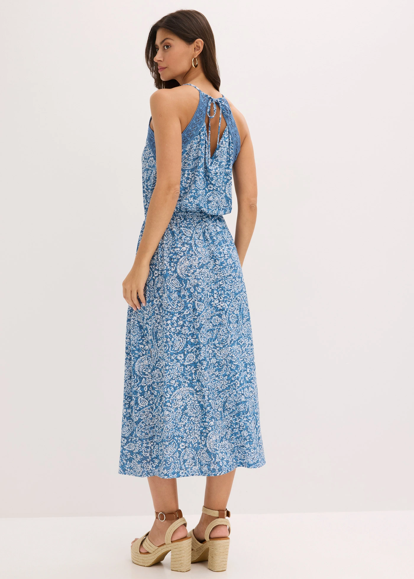 Žerzejové šaty • džínově modrá s potiskem • bonprix obchod