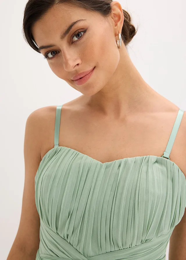 Robe longue en mesh, avec plusieurs façons de la porter • vert pastel • product-page.page-title-suffix