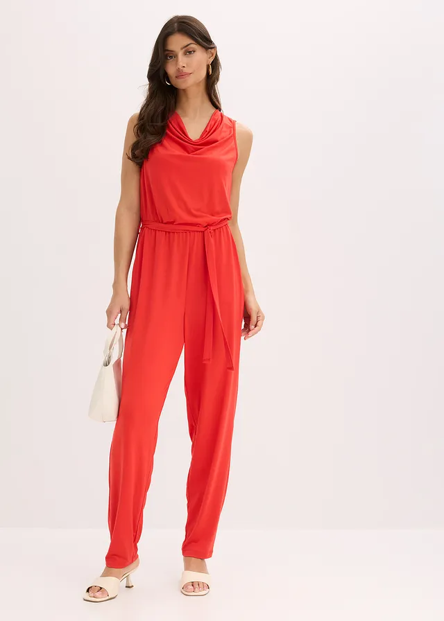 Jersey jumpsuit • aardbeirood • product-page.page-title-suffix