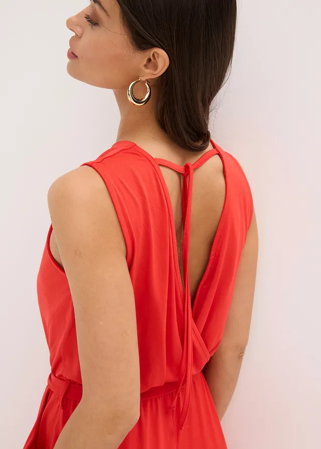 Jersey jumpsuit • aardbeirood • product-page.page-title-suffix