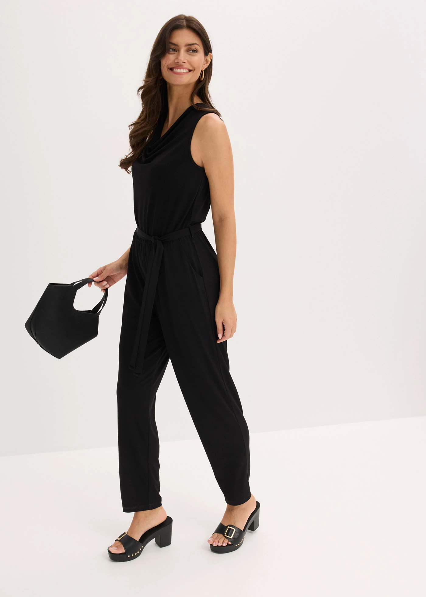 Žerzejový overal • černá • bonprix obchod