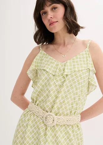 Splétaný pásek, barva: přírodní bílá